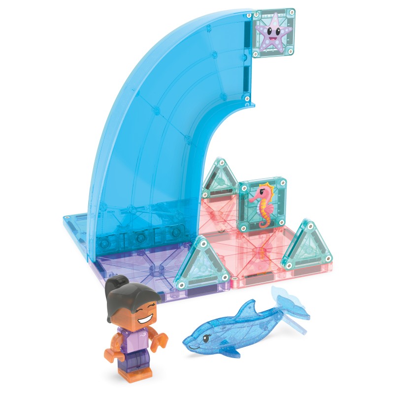 Magna-Tiles Magnetická stavebnica Dolphin Bay 13 dielov