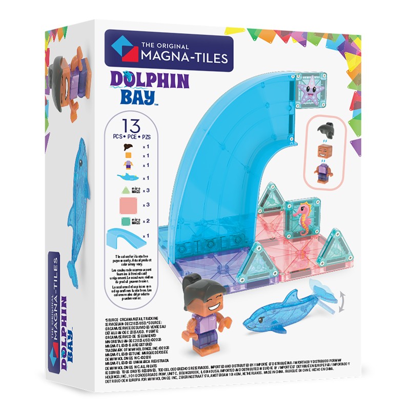 Magna-Tiles Magnetická stavebnica Dolphin Bay 13 dielov