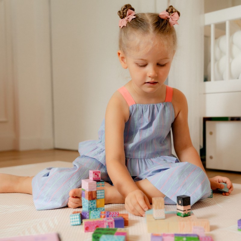 Woopie Magnetická stavebnica Kocky 86 ks – 3D pixelové kocky v Montessori štýle