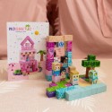 Woopie Magnetická stavebnica Kocky 86 ks – 3D pixelové kocky v Montessori štýle