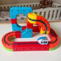 WOOPIE Magiczna Kolejka Kostkowa Klocki Konstrukcyjne Tor Antygrawitacyjny Magnetyczny 32el.