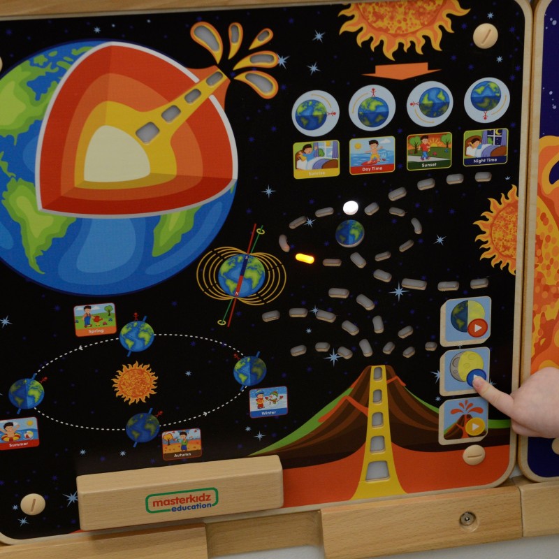 MASTERKIDZ Tablica Edukacyjna Ziemia Montessori