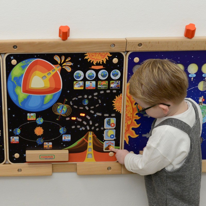 MASTERKIDZ Tablica Edukacyjna Ziemia Montessori