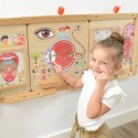 MASTERKIDZ Tablica Edukacyjna Zmysł Wzroku Montessori