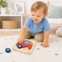 VIGA Pierwsze drewniane Puzzle maluszka Samochód