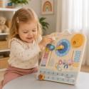 VIGA PolarB Drewniany Kalendarz i Zegar Montessori