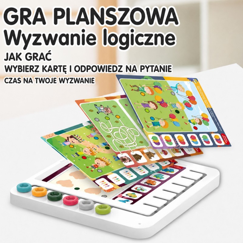 WOOPIE Zestaw 60 Gier Logicznych 3+