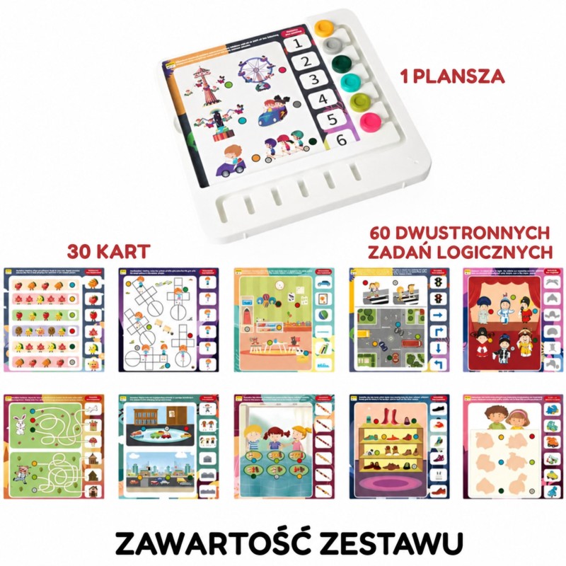WOOPIE Zestaw 60 Gier Logicznych 3+