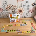 VIGA Edukacyjne Klocki Domino Drewniane gra Farma 28 elementów Montessori