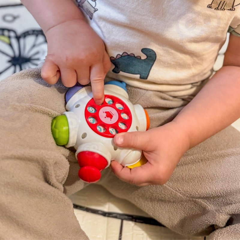 WOOPIE BABY Kosmiczna Rakieta Aktywności - Edukacyjna Kostka Sensoryczna 18m+