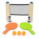 Woopie Set na stolný tenis so sieťkou 6 ks – Prenosný pingpongový set s raketami a loptičkam