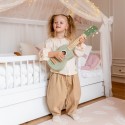 Viga Drewniane Ukulele Gitara Dla Dzieci Zielone Z Nutami
