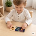 VIGA Puzzle Logiczne ze Zwierzętami Układanka