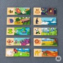 VIGA Puzzle Logiczne ze Zwierzętami Układanka