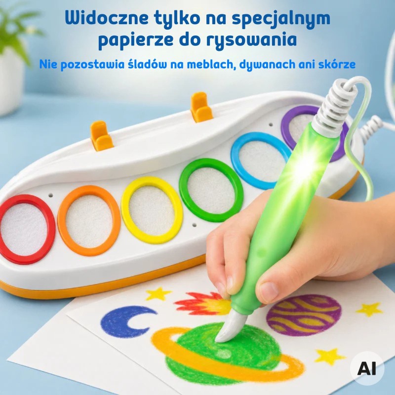 WOOPIE Magický vodný LED štetec – Kreatívna súprava na maľovanie svetlom