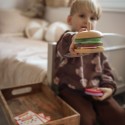 WOOPIE GREEN Drewniany Burger Restauracja Układanka dla Dzieci 15 el. Certyfikat FSC