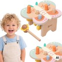 CLASSIC WORLD Wbijak Pastelowy Motylek Montessori z Młoteczkiem 8el.