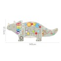 Viga Drevený nástenný aktivity panel Dinosaurus Triceratops – Edukačná tabuľa