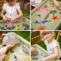 MASTERKIDZ Prostokątny Stolik Sensoryczny Do Zabawy Piaskiem I Wodą Regulowana Wysokość