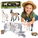 Woopie Sada figúrok Farma s koňmi a farmárom 11 dielov