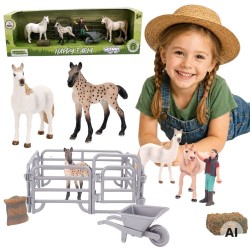 Woopie Sada figúrok Farma s koňmi a farmárom 11 dielov