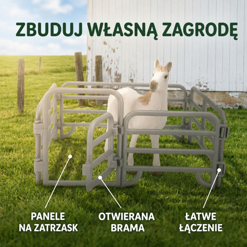Woopie Sada figúrok Farma s koňmi a farmárom 11 dielov