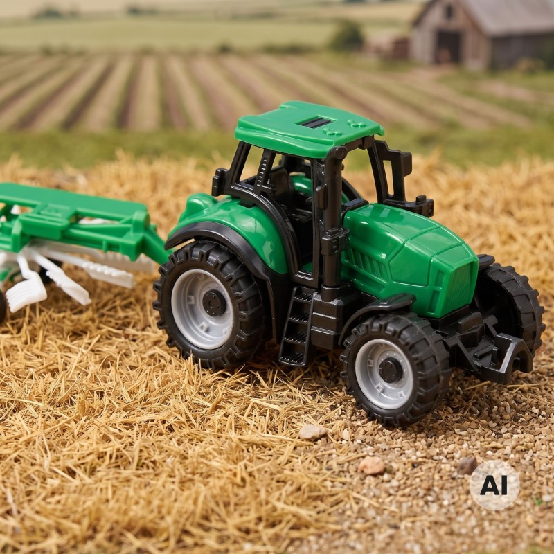 Woopie Traktor Rolniczy ze Zgrabiarką Maszyna Rolnicza dla Dzieci