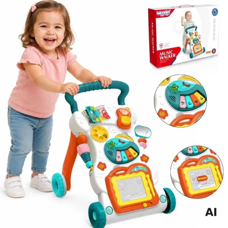 WOOPIE BABY Grający Chodzik z Znikopisem