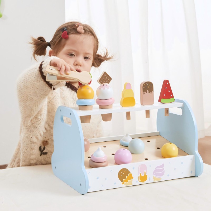 Viga Toys Drevená hračka pokladňa