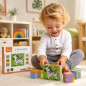 Viga Drewniana układanka Zoo Puzzle 4 klocki