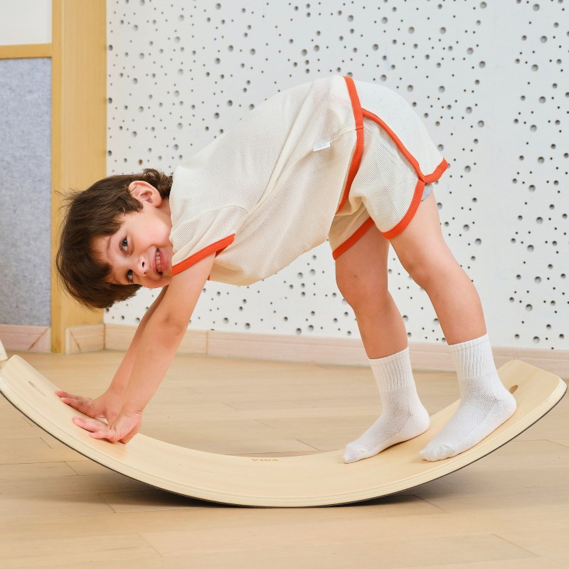 VIGA Drewniana Deska do Balansowania Ruch i Zabawa Montessori