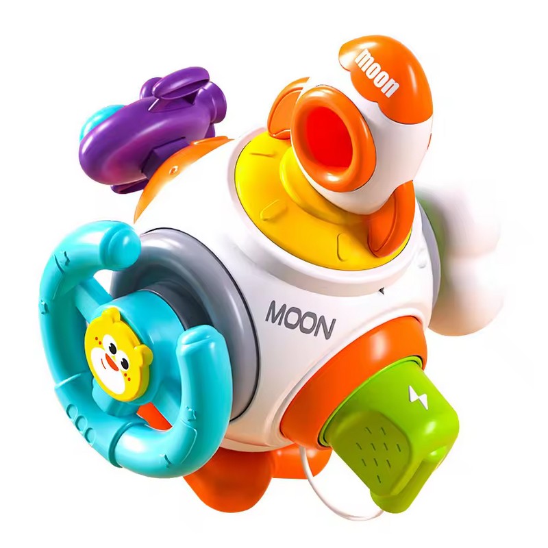 WOOPIE BABY Piłka Kosmiczna Rakieta 6w1 Montessori 18m+