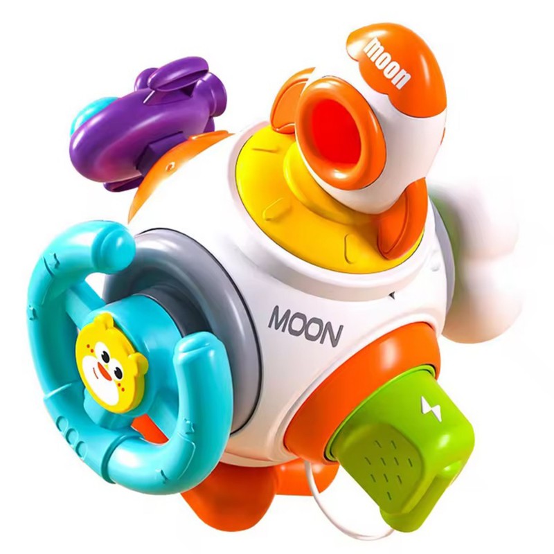 WOOPIE BABY Piłka Kosmiczna Rakieta 6w1 Montessori 18m+