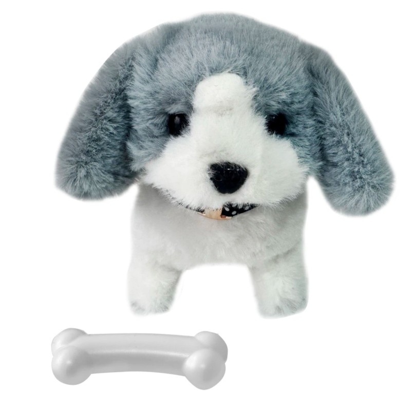 Woopie Interaktywny Piesek Pudel/Husky Pluszak Chodzi Szczeka Reaguje na Kość