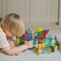 WOOPIE Klocki Magnetyczne Konstrukcyjne 3D Zestaw Edukacyjny Tor Kulkowy 170el.