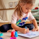 WOOPIE Magiczny Pędzel Zestaw Kreatywny Do Rysowania Pieczątki Dzieci 3+