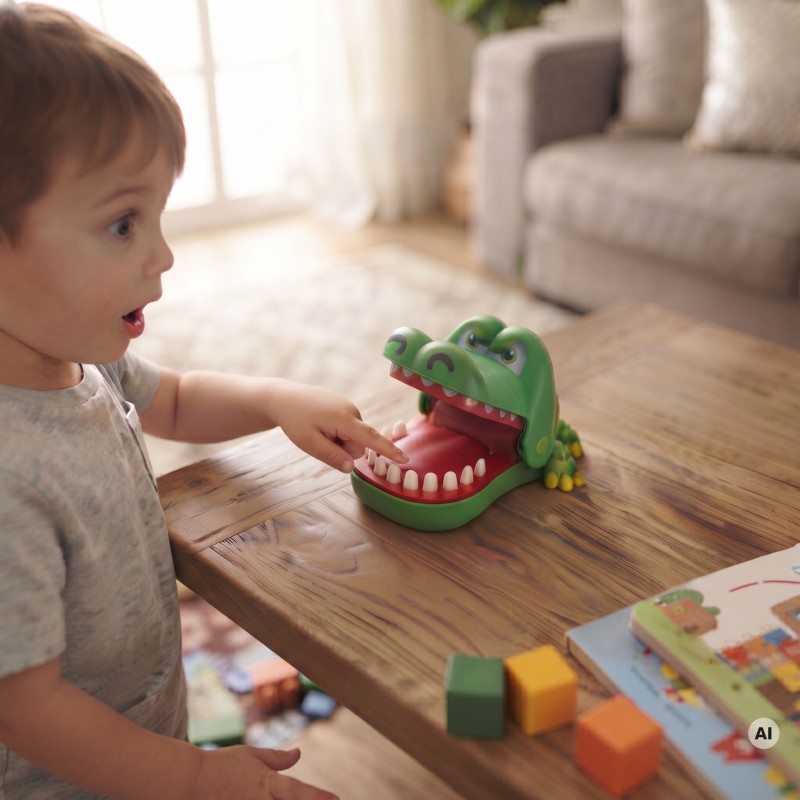 WOOPIE Gra Zręcznościowa Gryzący Krokodylek Chory Ząbek u Dentysty