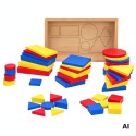 Drewniane Klocki Dienesa Figury geometryczne Viga Toys Montessori