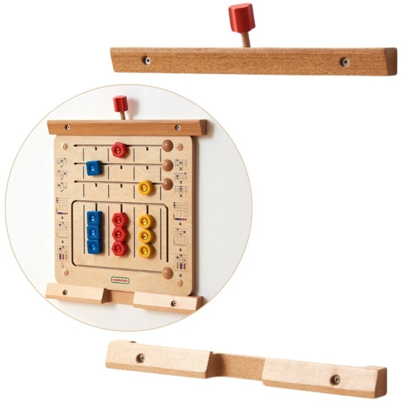 Masterkidz Drevená montážna sada na nástenné edukačné tabule
