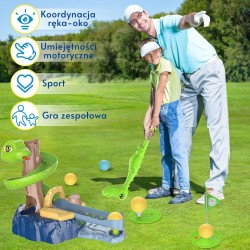 WOOPIE Zručnostná hra Mini Golf Snake Golf so šmýkačkou a príslušenstvom