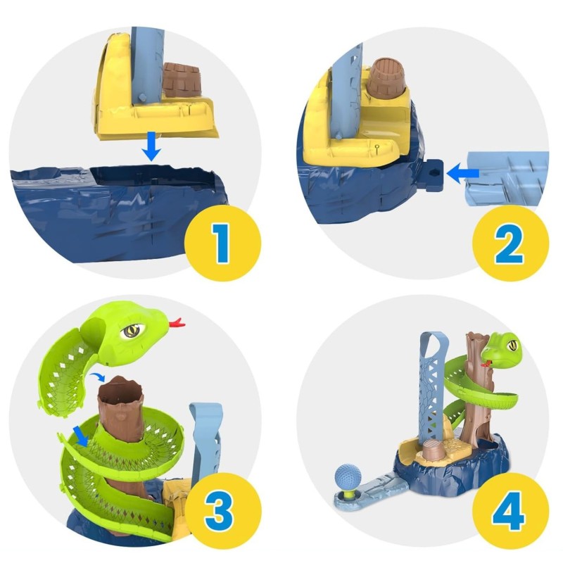 WOOPIE Zručnostná hra Mini Golf Snake Golf so šmýkačkou a príslušenstvom