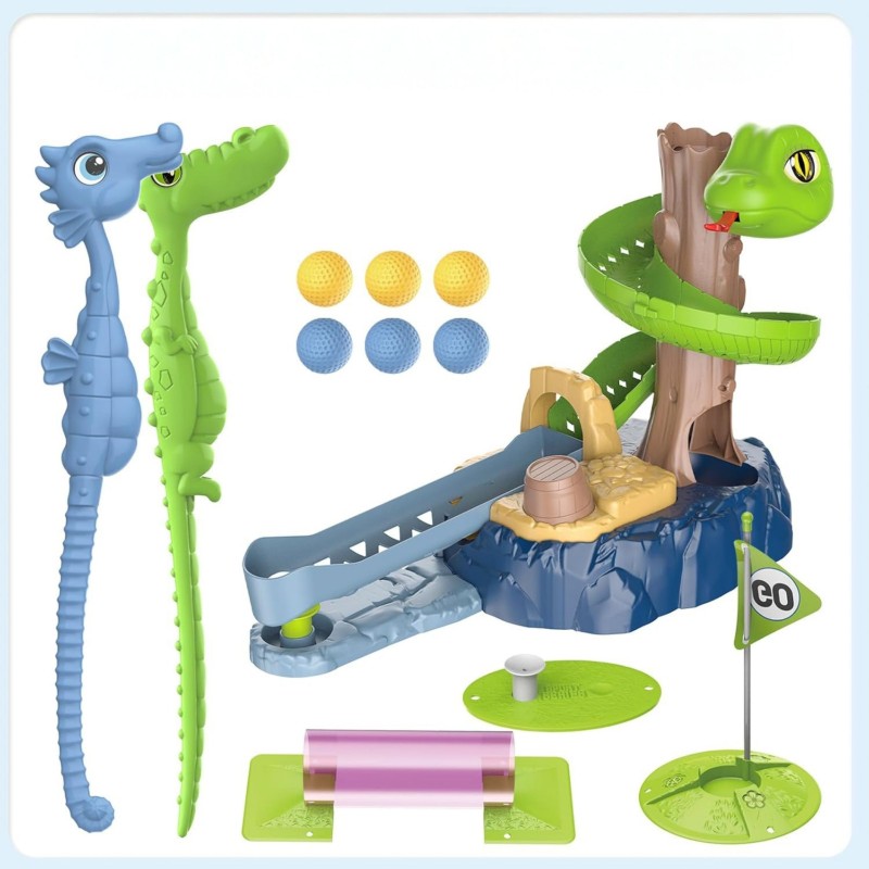 WOOPIE Zručnostná hra Mini Golf Snake Golf so šmýkačkou a príslušenstvom