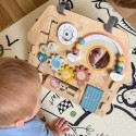 Woopie Drevená manipulačná doska Domček 2v1 Montessori