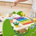 VIGA Drevené edukačné chodítko Krokodíl 12v1
