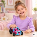 WOOPIE Mäkká 3D stavebnica, 44 dielikov, Ružové terénne auto
