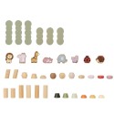 Viga PolarB Drevená balančná hra Lesní kamaráti - 38 dielov