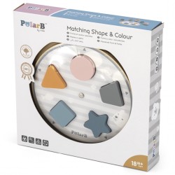 VIGA PolarB Drevená hračka na vkladanie tvarov a farieb