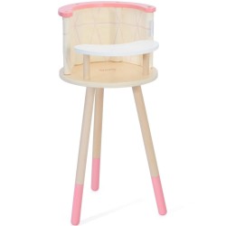 CLASSIC WORLD Drevená stolička pre bábiky na kŕmenie