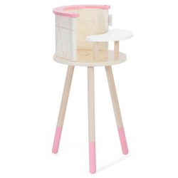 CLASSIC WORLD Drevená stolička pre bábiky na kŕmenie