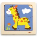 VIGA Moje Prvé Drevené Puzzle Žirafa
